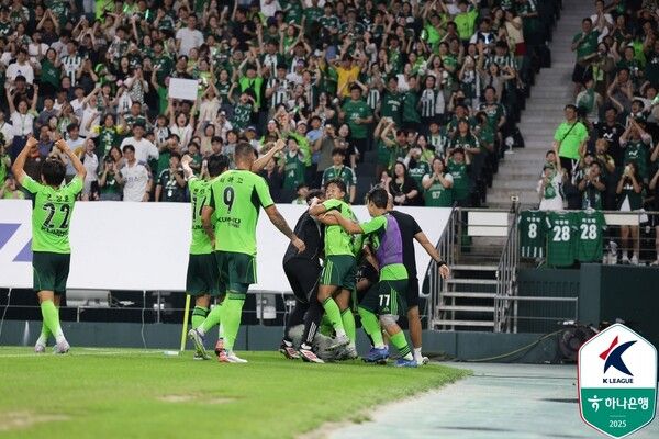 전북현대 선수단. /사진=한국프로축구연맹