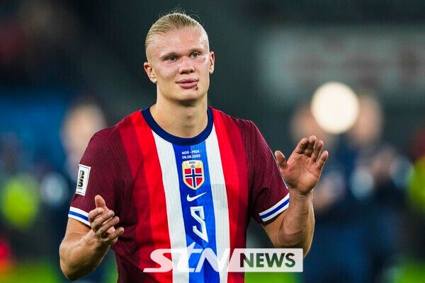 첫 월드컵행이 가까워진 노르웨이 대표팀 공격수 엘링 홀란. /사진=뉴시스(AP)