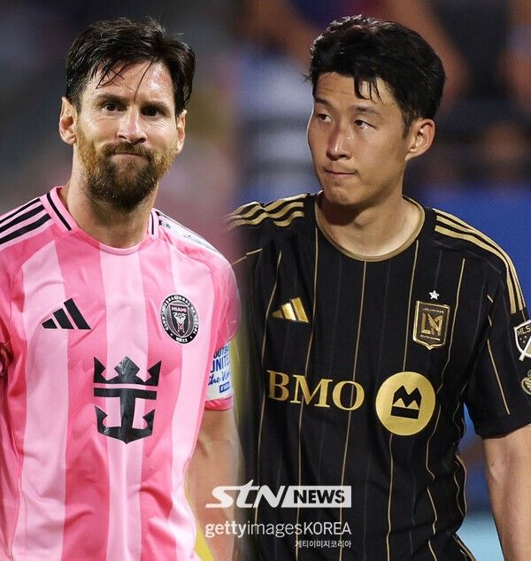 미국 메이저리그사커(MLS) 인터 마이애미 리오넬 메시, 로스엔젤레스FC(LAFC) 손흥민. /사진=게티이미지코리아