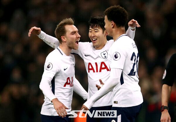 토트넘 홋스퍼에서 호흡을 맞췄던 크리스티안 에릭센, 손흥민, 델레 알리. /사진=뉴시스(AP)