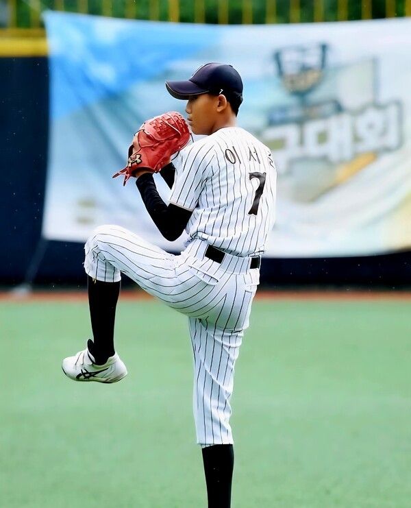 제4회 한국컵 전국유소년야구대회에서 활약중인 인천남동구유소년야구단 출신 이서준. /사진=대한유소년야구연맹