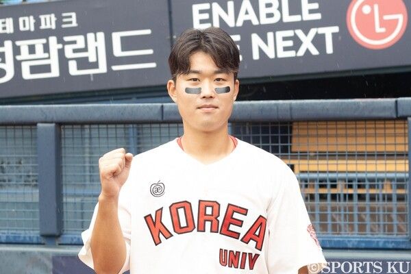 고려대 투수 정원진. /사진=SPORTS KU 김이연 기자