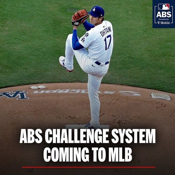 자동볼판독시스템(ABS)의 부분 도입을 알리는 미국프로야구 메이저리그(MLB). /사진=MLB