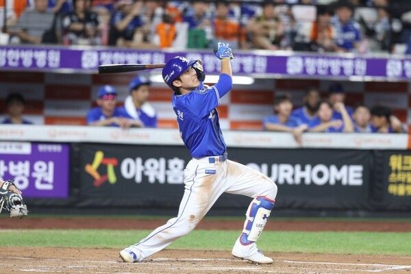 KBO리그 삼성 라이온즈 유격수 이재현. /사진=삼성 라이온즈