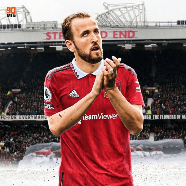 맨체스터 유나이티드 이적설이 떠올랐던 해리 케인. /사진=90min