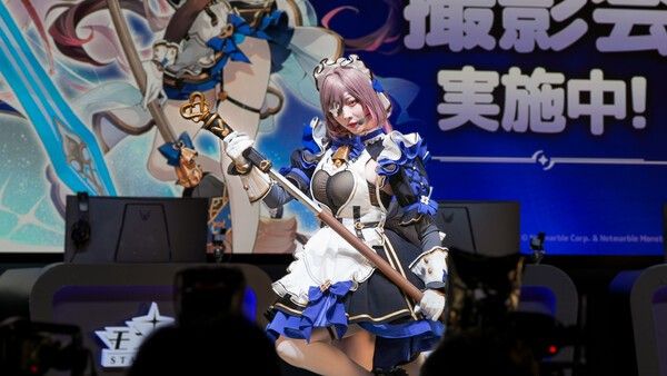 26일 넷마블이 ‘도쿄게임쇼 2025(TGS 2025)’ 현장에서 일본 유명 인플루언서들과 함께 액션 RPG 신작 '몬길: STAR DIVE(개발사 넷마블몬스터)'의 무대 이벤트를 성황리에 진행하고 있다고 밝혔다.(▲몬길 STAR DIVE_, 日 인기 인플루언서·버튜버와 현장 이벤트 진행). /사진=넷마블