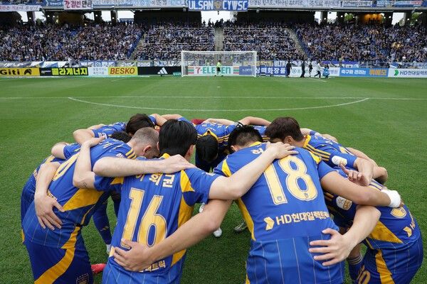 울산HD 선수단. /사진=울산HD