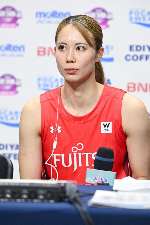 후지쯔 레드웨이브의 후지모토 아키. /사진=WKBL