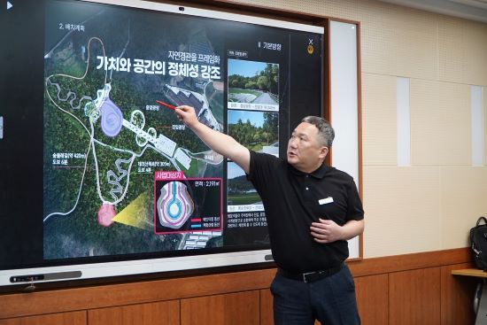 /사진=착수보고회에서 사업 추진 계획 상세 설명