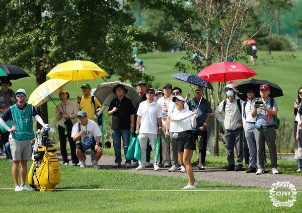 3월 태국에서 열리는 개막전을 시작으로 2026시즌&nbsp;KLPGA&nbsp;정규투어가&nbsp;11월까지 총&nbsp;31개 대회가 열린다.(▲지난해 9월 18일 인천 청라 베어즈베스트 청라GC에서 열린 하나금융그룹 챔피언십 1라운드 3번홀에서 리디아 고가 트러블샷을 하고 있다.) /사진=뉴시스