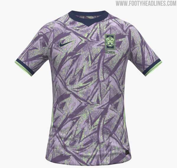 한국의 북중미 월드컵 원정 유니폼 디자인 유출본. /사진=푸티 헤드라인