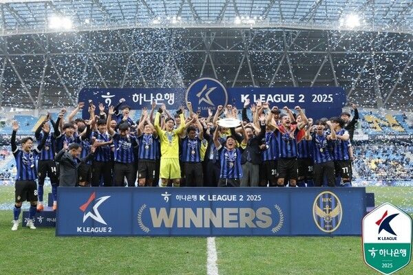 인천유나이티드 선수단. /사진=한국프로축구연맹