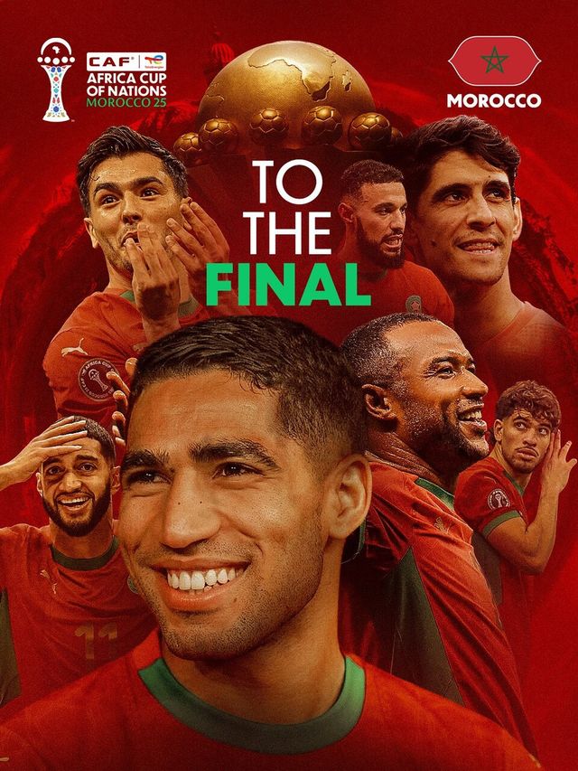 2025 아프리카 네이션스컵(AFCON) 결승 진출에 성공한 모로코. /사진=아프리카 네이션스컵 공식 SNS