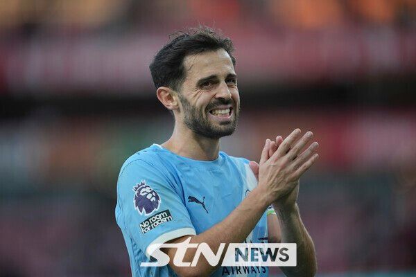 맨체스터 시티 공격형 미드필더 베르나르두 실바. /사진=뉴시스(AP)