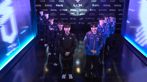 21일 DN수퍼스가 서울 종로구 LCK 아레나에서 열린 2026 LCK컵 그룹 배틀 2주 차 경기에서 DRX에 2대 1로 역전했다. /사진=네이버 치지직 라이브영상 캡처