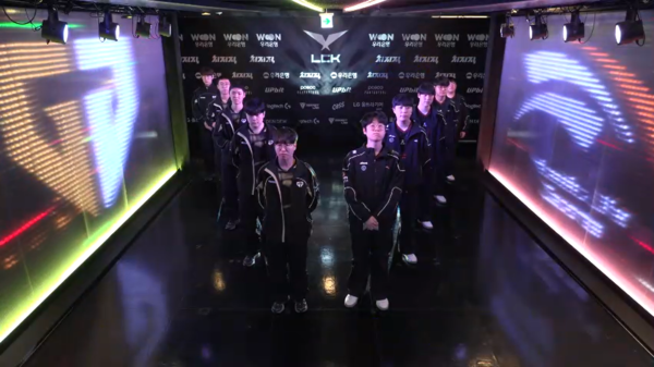 1일 종로구 롤파크에서 열린 '2026 리그 오브 레전드 챔피언스 코리아' LCK 컵 대회 슈퍼위크 5일차 젠지가 먼저 1승 선취 (▲젠지 & 한화생명 ) =1:0). /사진=네이버 치지직 라이브영상 캡처