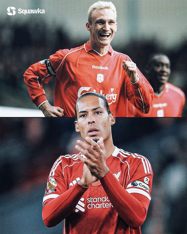 버질 반 다이크가 잉글리시 프리미어리그(EPL)에서 리버풀 소속으로 23골을 기록하면서 사미 히피아의 22골을 넘어섰다. /사진=스쿼카