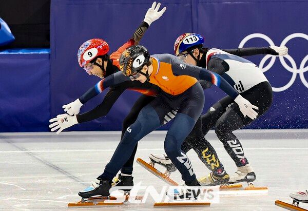 결승선을 향해 질주하는 임종언. /사진=뉴시스