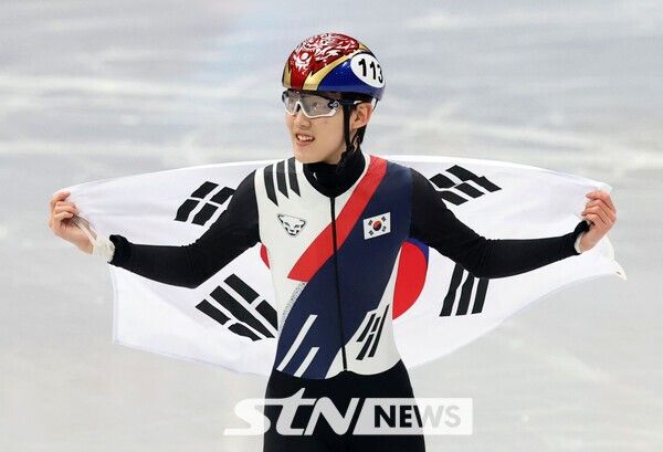쇼트트랙 男 1,000ｍ 동메달 획득한 임종언. /사진=뉴시스