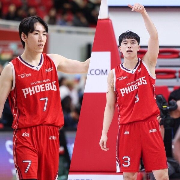 현대모비스 서명진(왼쪽)과 박무빈. /사진=KBL