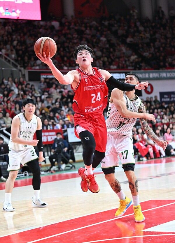 안양 정관장 가드 문유현. /사진=KBL