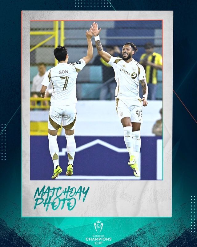 로스엔젤레스FC(LAFC) 공격수 손흥민과 데니스 부앙가(오른쪽)./사진=2026 북중미축구연맹(CONCACAF) 챔피언스컵 공식 SNS