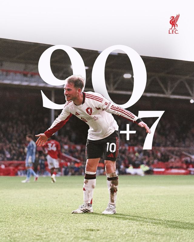 지난 22일에 치러진 노팅엄 포레스트와의 리그 27라운드 경기에서 극장골을 터뜨린 리버풀 미드필더 알렉시스 맥 알리스터. /사진=리버풀 공식 SNS