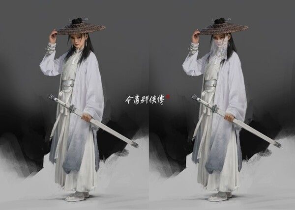 ‘김용군협전’ 메인 캐릭터 ‘임영영(任盈盈)’ 설정 이미지 (개발 중). /사진= CreateAI