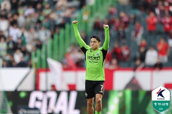 전북현대 이동준. /사진=한국프로축구연맹