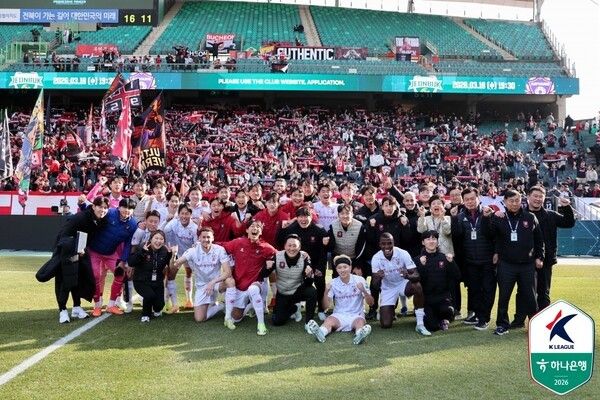부천FC1995 선수단. /사진=한국프로축구연맹
