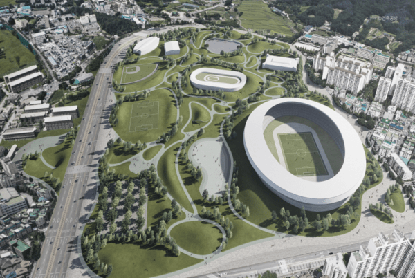 도시공원형 체육공간으로 재구성하기 위해 기획한 '시민레저스포츠타운' 조감도/사진=의정부시