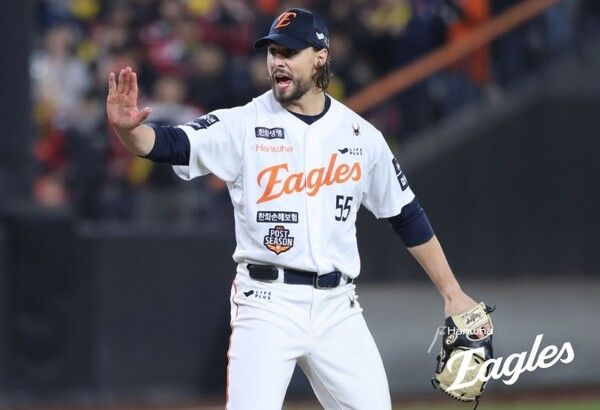 한화 이글스 시절 라이언 와이스. /사진=한화 이글스