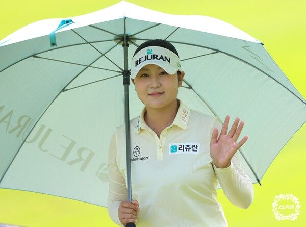 윤수아 리쥬란 챔피언십 2R 7번홀. /사진=KLPGA