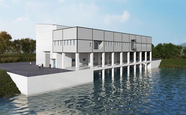 상습 침수 피해를 근본적으로 차단하기 위해 분당 4060톤의 배수 능력을 갖춰 신설되는 강매제2배수펌프장 조감도./사진=고양시