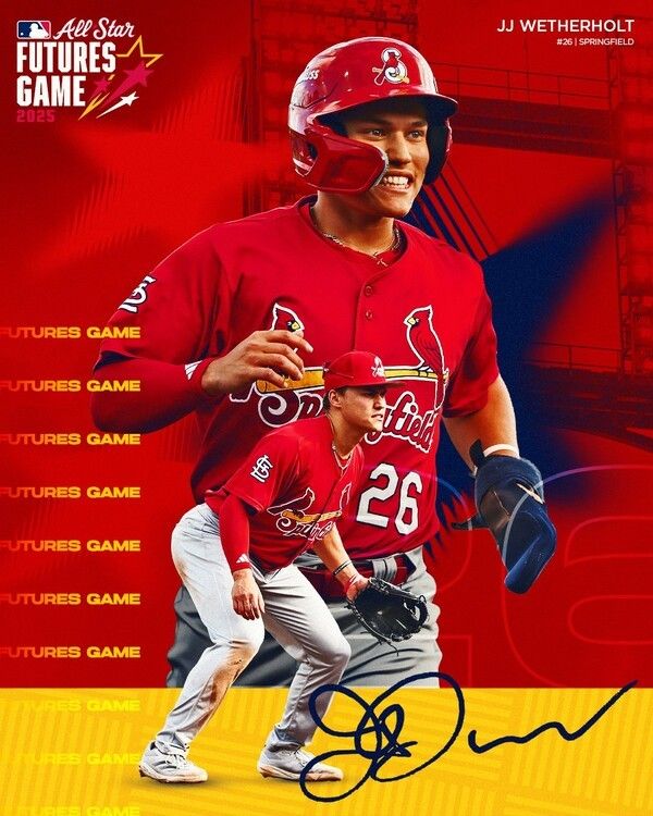 JJ 웨더홀트가 2025 마이너리그 올스타로 선발됐다. /사진=세인트루이스 카디널스 공식 채널