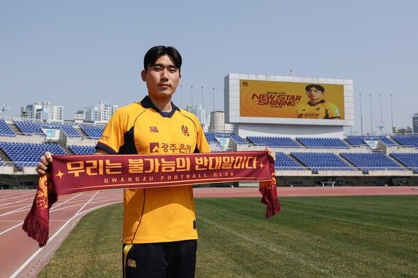 광주FC 센터백 임승겸. /사진=광주FC