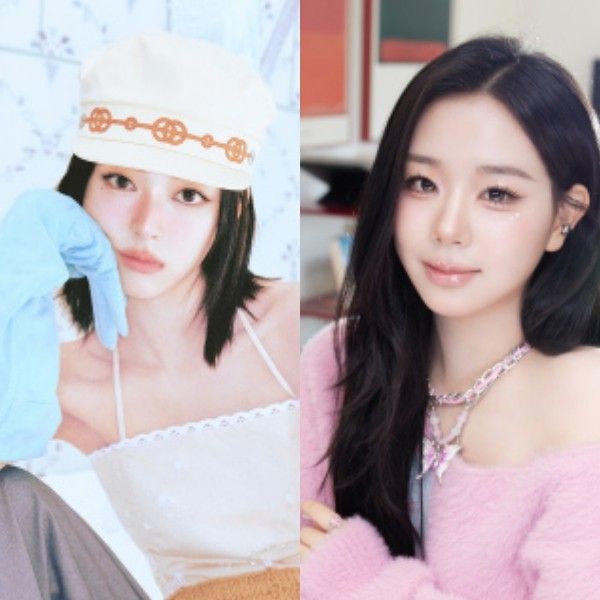 (좌측부터) 있지 유나, 트리플에스 김채연. /사진=LG 트윈스