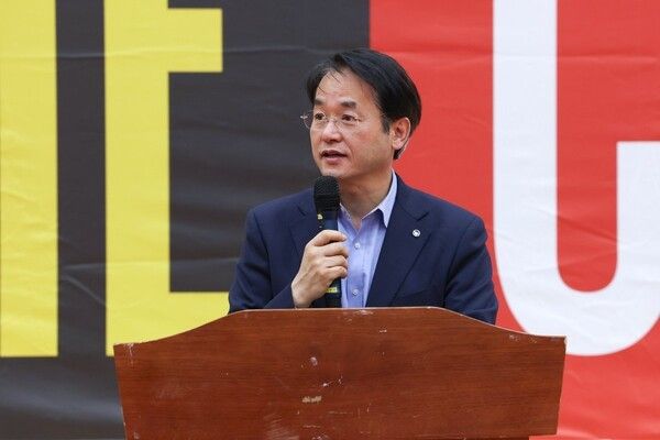 축사를 하고 있는 이동환 경기도 고양시장./사진=고양시