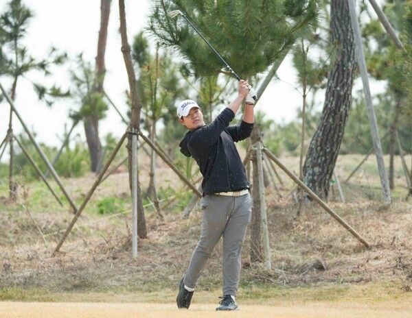 정재현 플레이 모습. /사진=KPGA