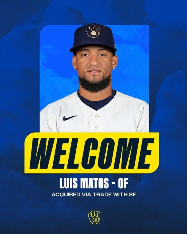 루이스 마토스. /사진=밀워키 브루어스 공식 채널