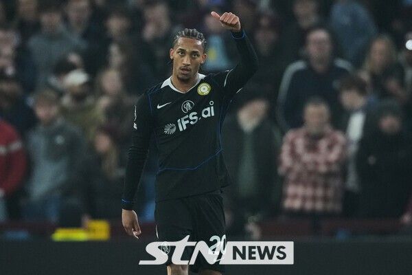 선제골을 넣고 기뻐하는 주앙 페드루. /사진=뉴시스(AP)