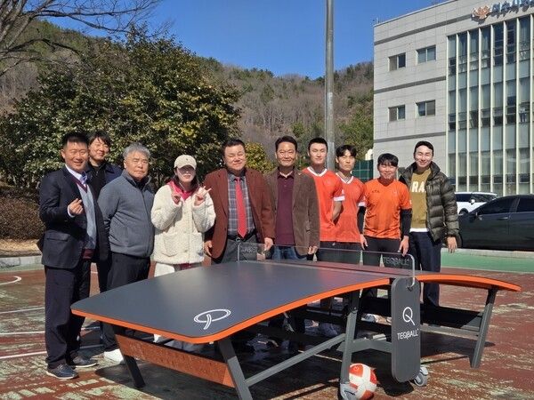 전남테크볼협회 선수와 관련 임원 단체/사진=전남테크볼협회