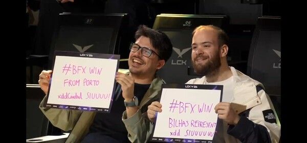 12일 서울 종로구 롤파크 LCK 아레나에서 열린 경기 1세트 BNK 피어엑스와 DN 수퍼스의 경기에서 NK피어엑스가 1승 먼저 챙겼다. (▲BNK피어엑스 & DN수퍼스=1:0). /사진=네이버 치지직 라이브영상 캡처