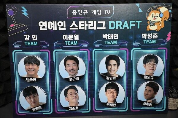 지난 7일 오후 8시 강동구 연예인스타리그 CSL 아레나에서 열린개막전 첫 세트에서 휴림커맨더즈가 완벽한 팀워크와 초반 유닛 조합으로 우리할매 러브즈를 압도했다. (▲CSL선수단). /사진=STN