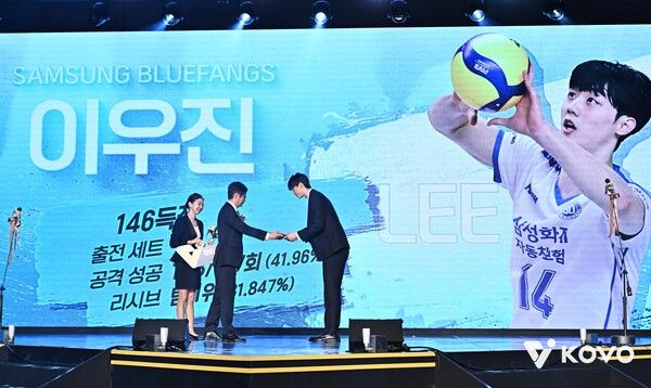 남자부 신인상(영플레이어상) 삼성화재 이우진. /사진=KOVO