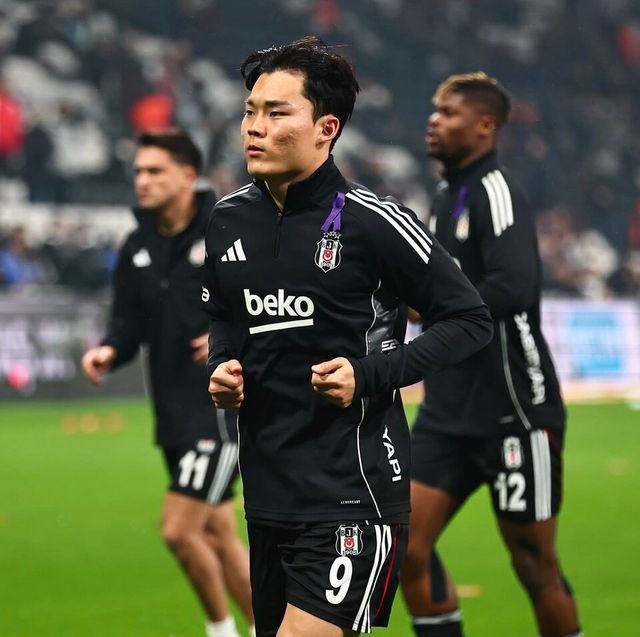 베식타스 공격수 오현규. /사진=베식타스 공식 SNS