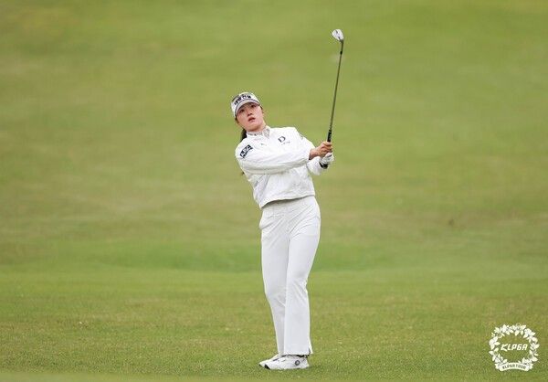 김민선7 19번홀 아이언샷. /사진=KLPGA
