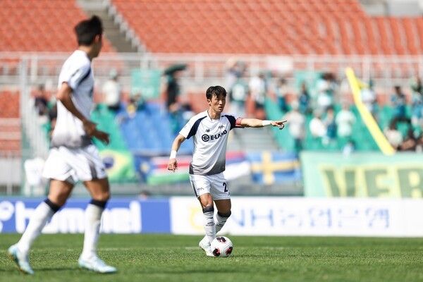 서울이랜드FC 주장 김오규. /사진=서울이랜드FC