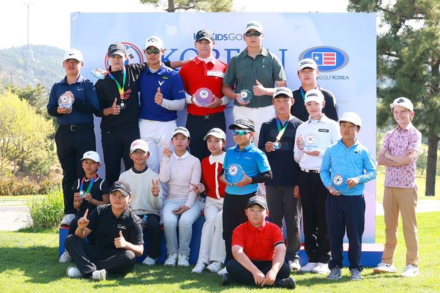 지난 24일 경기 안산 대부도 더헤븐CC에서 ‘2026 유에스 키즈 골프 코리안 챔피언십(U.S. Kids Golf Korean Championship)’ 시상식 입상자 단체./사진=더헤븐리조트