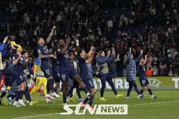 파리 생제르맹(PSG) 선수단. /사진=뉴시스(AP)